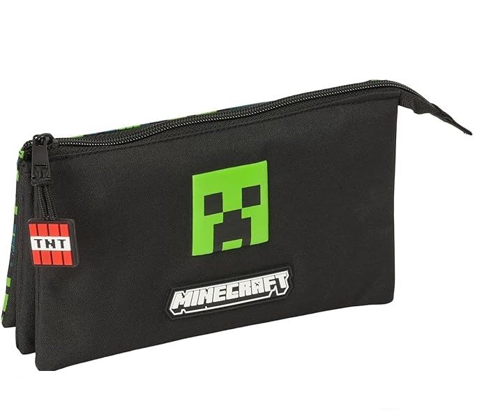 estuche triple minecraft